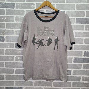 2004 The Beatles Gray And Black Shirt Size Large